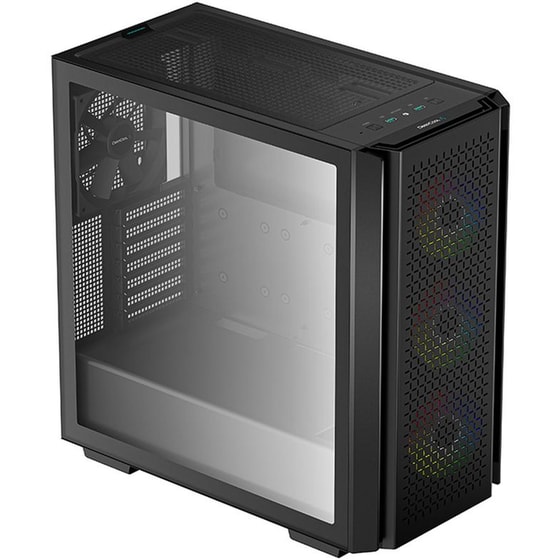 Κουτί Desktop DeepCool CG560 Midi-Tower E-ATX Side Window RGB - Μαύρο image 1
