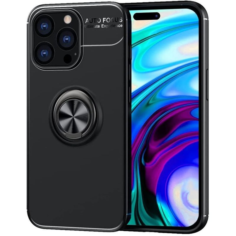 ANCUS Θήκη Apple iPhone 14 Pro - Ancus AutoFocus Shockproof με Ring Holder - Black