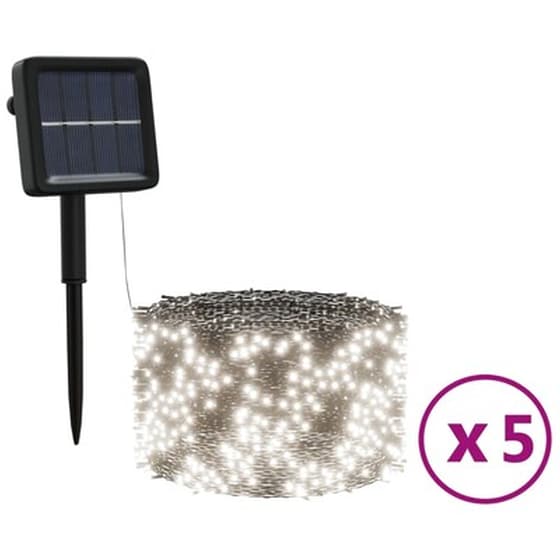 Χριστουγεννιάτικα Λαμπάκια VidaXL 200 LED 5 Τεμάχια - Ψυχρό Λευκό image 2