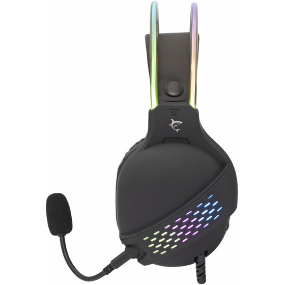 White Shark Ox Gaming Ενσύρματα Ακουστικά 3.5mm/USB με RGB Φωτισμό Μαύρα image 1