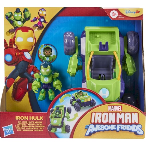 Hasbro Φιγούρα Marvel Iron Man & his Awesome Friends 2 σε 1 - 1 Τμχ Τυχαία Επιλογή Σχεδίου (G12585) image 6