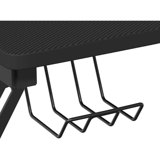 Γραφείο Gaming VidaXL με Πόδια σε Σχήμα Y 90x60x75 cm - Μαύρο image 5