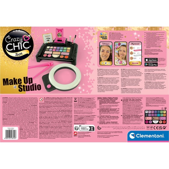 Clementoni Crazy Chic Make Up Studio Παιδικό Σετ Μακιγιάζ Παλέτα image 5