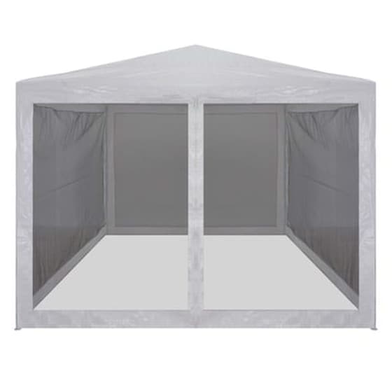 Τέντα Vidaxl Χάλυβας με Δίχτυ 3x3m - Λευκό image 2