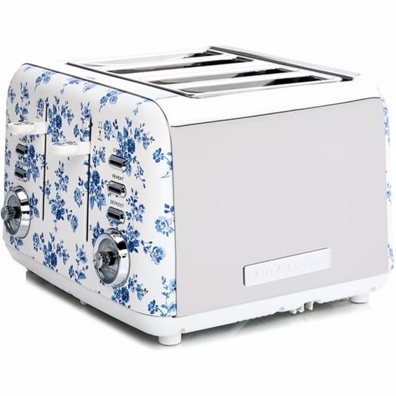 LAURA ASHLEY LA-STCR2 4 Θέσεων 1500W Μπλε/Λευκό Φρυγανιέρα Promo Gift image 4