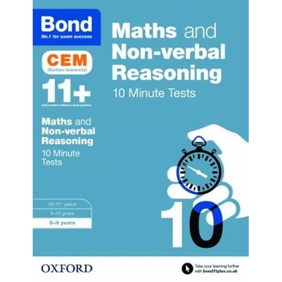 Bond 11+: Maths & Non-verbal Reasoning: CEM 10 Minute Tests image 0