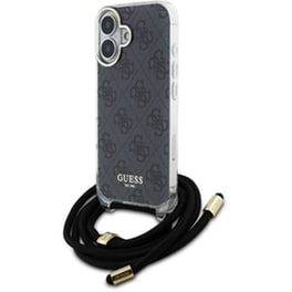 Θήκη Apple iPhone 16 - Guess 4G Logo Collection  - Black