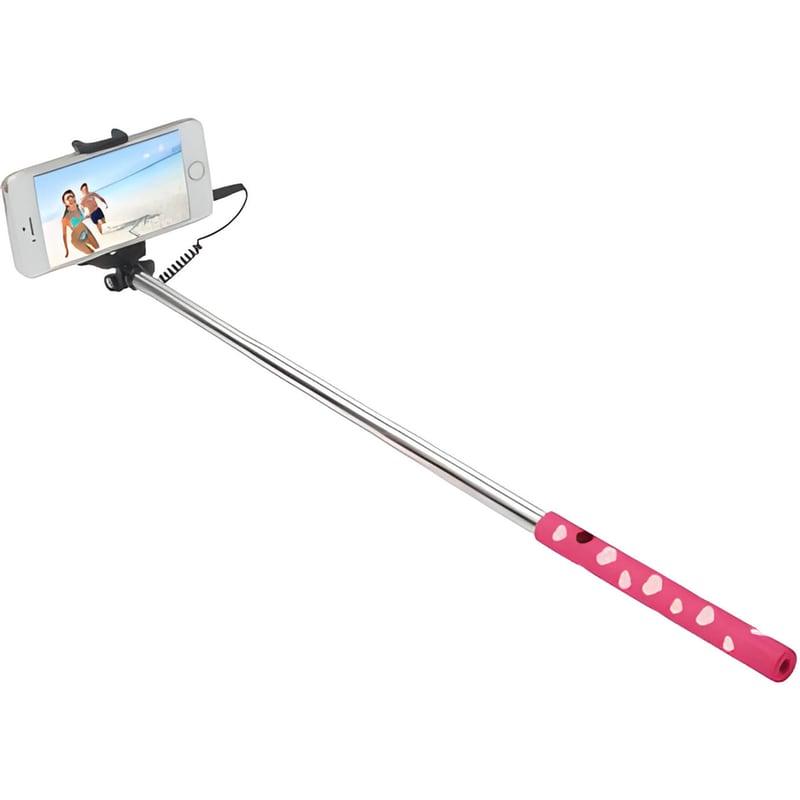 ULTRON Selfie Stick Ultron Hot Shot 173951 με Καλώδιο Jack 3.5mm - Ροζ