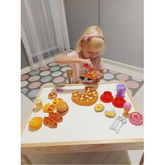 Σετ Παιδικά Kruzzel Fast Food 42 Τεμαχίων Με Μαχαιροπίρουνα, Με Velcro, 21x21x10 cm image 8