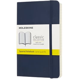 Σημειωματάριο Moleskine Classic Καρέ Μπλε Pocket (1 Τεμάχιο)