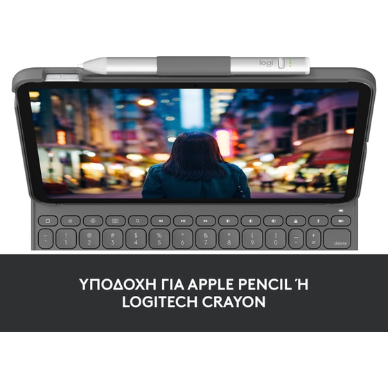 Logitech Slim Folio Πληκτρολόγιο για iPad 10.9" 10th Gen - Γραφίτης image 5