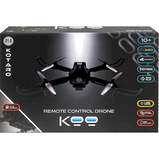 Τηλεκατευθυνόμενο Drone Koo Kotaro 058 με 2 Κάμερες, LED Φώτα, App Πλοήγησης & Τσάντα image 0
