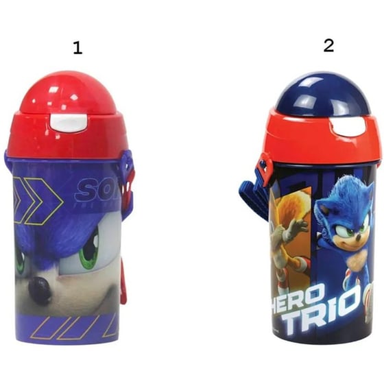 Παγούρι Gim Πλαστικό με Καλαμάκι Sonic 500ml (1 Τεμάχιο) image 3