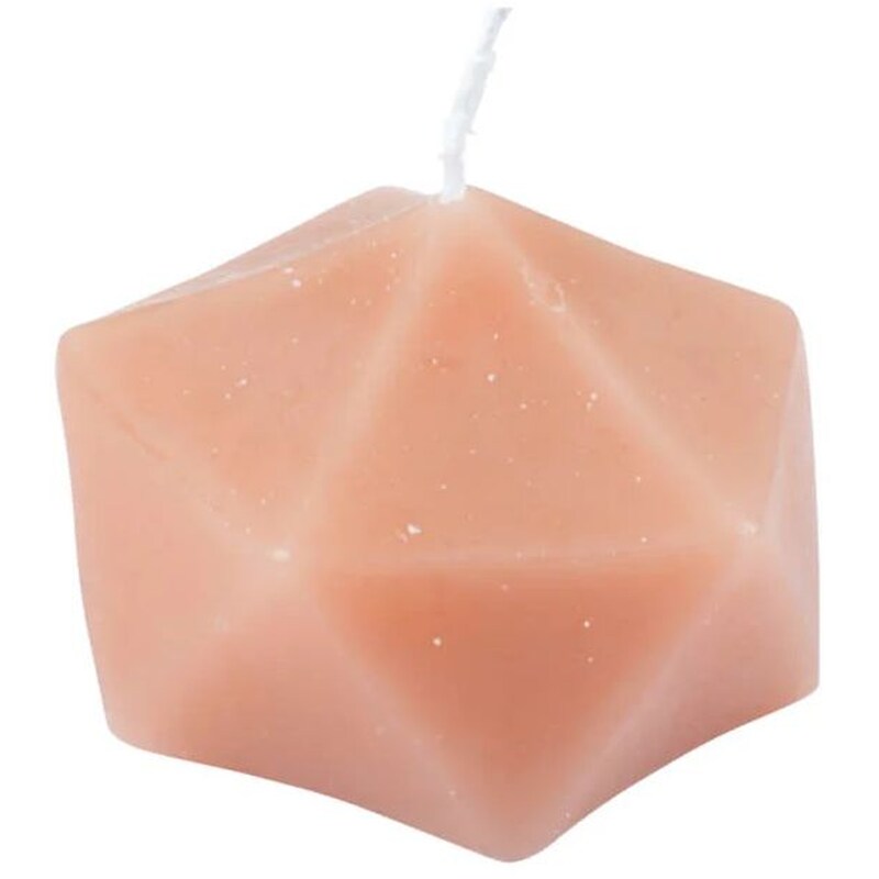 Διακοσμητικό Κερί Spitishop L-c Arty Blush 6bdc046rp 7x7x6cm - Ροζ SPITISHOP