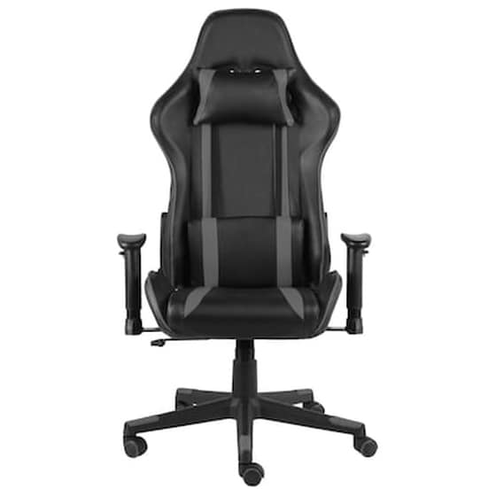 Καρέκλα Gaming Γραφείου VidaXL 20483 από Τεχνητό Δέρμα - Γκρι image 3