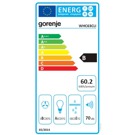 Απορροφητήρας Καμινάδα GORENJE WHC63CLI 60 cm Μπεζ image 5