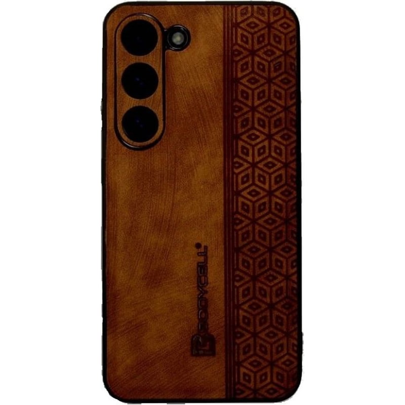 BODYCELL Θήκη Samsung Galaxy S23 - Bodycell Pattern Leather - Brown
