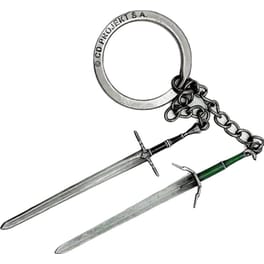Μπρελόκ Good Loot The Witcher III Geralt Two Swords - Ασημί