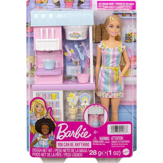 Κούκλα Barbie You Can Be Anything Μαγαζάκι Με Παγωτά (HCN46) image 0