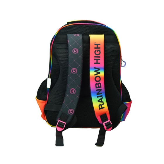 Τσάντα Πλάτης Δημοτικού Οβάλ Gim Rainbow High image 2