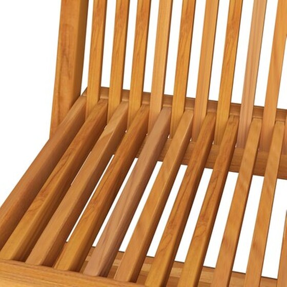 Vidaxl Καρέκλες Κήπου 8 Τεμ. Μασίφ Ξύλο Teak Με Πράσινα Μαξιλάρια image 5
