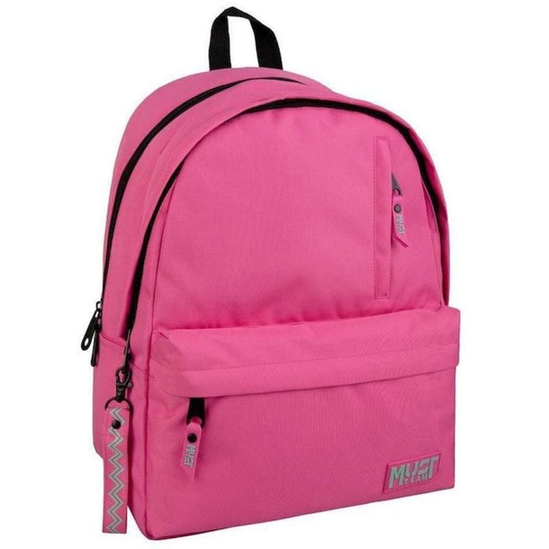 Τσάντα Πλάτης Must Team Monochrome Classic Ροζ με Μέντα