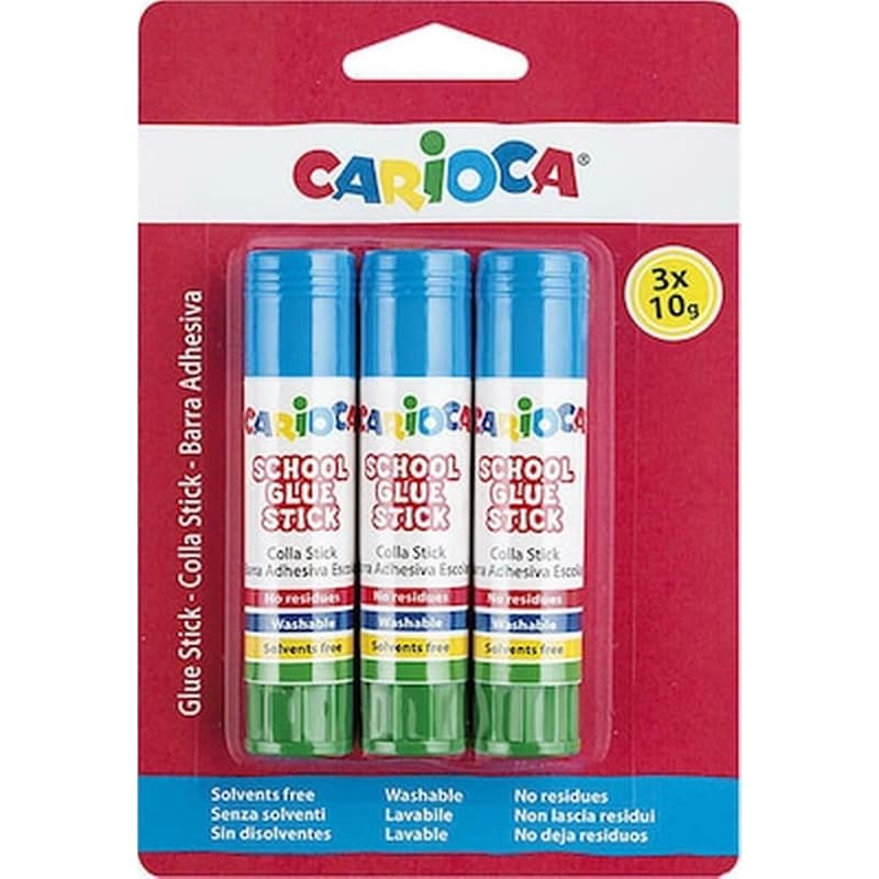 CARIOCA Κολα Στικ Carioca Σετ=3τεμ 10g Carioca 42781