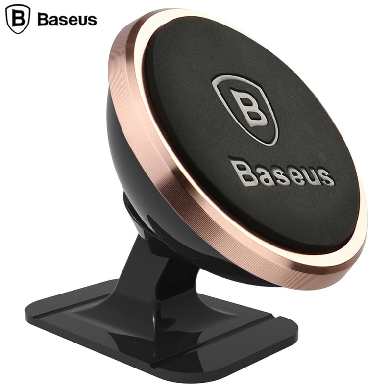 BASEUS Βάση Στήριξης Αυτοκινήτου Για Ταμπλό Baseus Mini Strong Suction 360 Magnetic - Ροζ Χρυσό