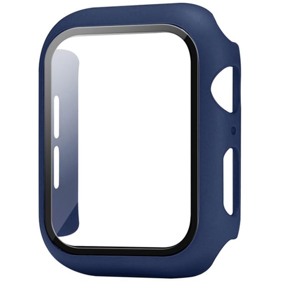Θήκη Sonique Προστασία PC + Tempered Glass για Apple Watch 38mm- Μπλε Σκούρο image 0