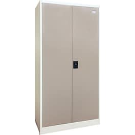 Ντουλάπα Steelen Δίφυλλη Μεταλλική 70x40x171cm - Καφέ/Μπεζ