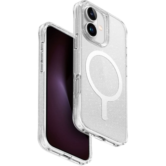 Θήκη Apple iPhone 16 - Uniq LifePro Xtreme Tinsel Glitter Case - Clear image 1