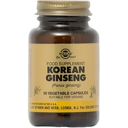Ειδικό Συμπλήρωμα Διατροφής Solgar Korean Ginseng - 50 κάψουλες