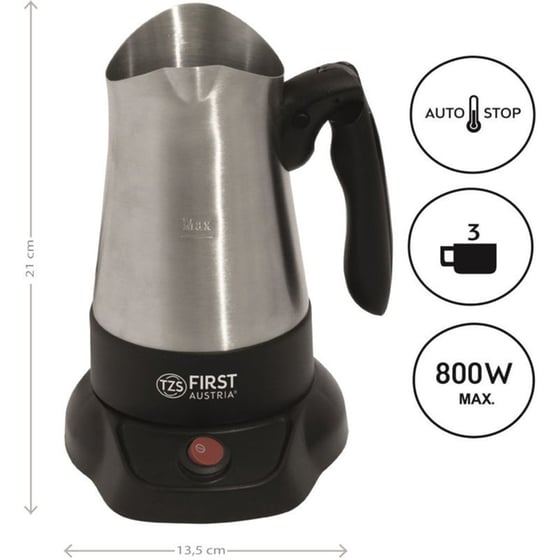 FIRST AUSTRIA FA-5450-3 800W 0.35 L Ηλεκτρικό Μπρίκι image 4