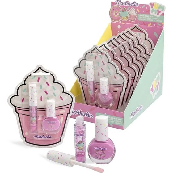 Martinelia Yummy Sweet Mini Nail & Lip Set με Βερνίκι 3.5ml & Lip Gloss 0.8ml image 1