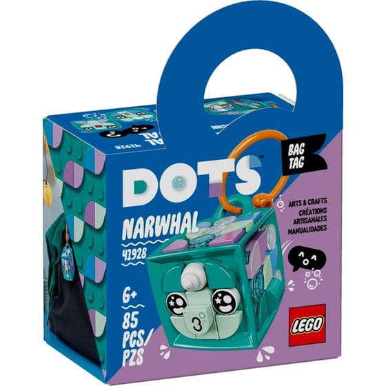 LEGO® Dots Bag Tag Narwhal (41928) image 0