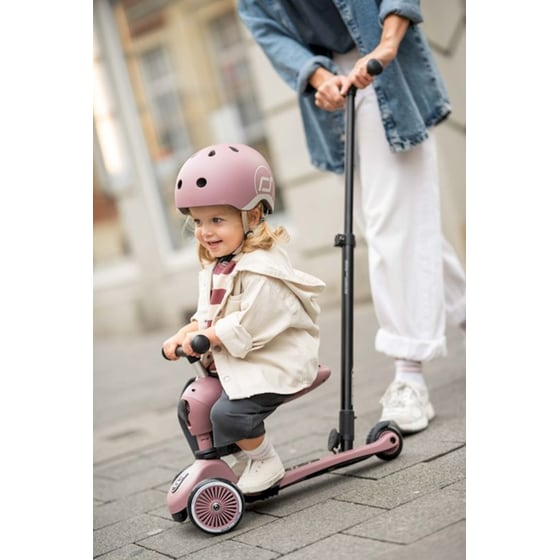 Παιδικό Πατίνι Τρίτροχο Πολυμορφικό 3 σε 1 Scoot & Ride Highwaykick 1 Push and Go με Λαβή Γονέα - Wildberry image 10