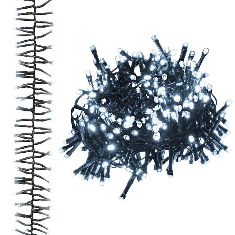 Λάμπακια Cluster Vidaxl Με 1000 LED Από PVC 11m - Ψυχρό Λευκό