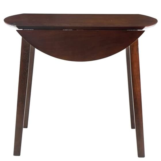 Τραπεζαρία Vidaxl Στρογγυλή από Mdf Πτυσσόμενη - Καφέ image 5