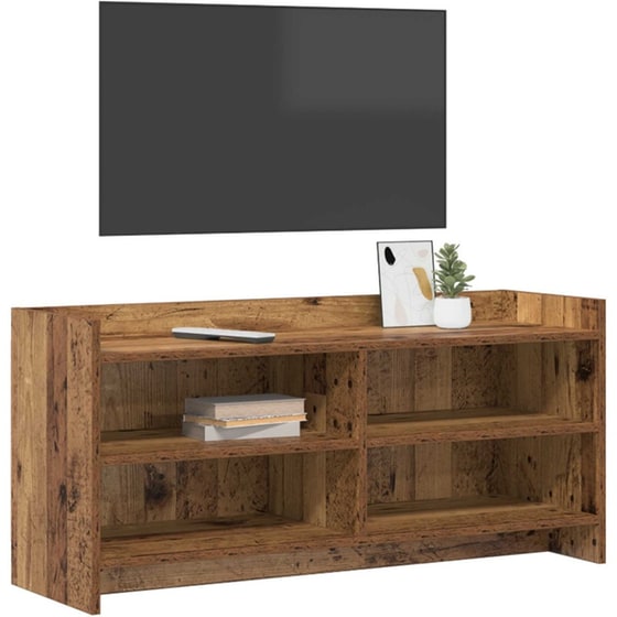 Έπιπλο Τηλεόρασης VidaXL 100 x 33 x 47 cm - Παλαιωμένο Ξύλο image 2