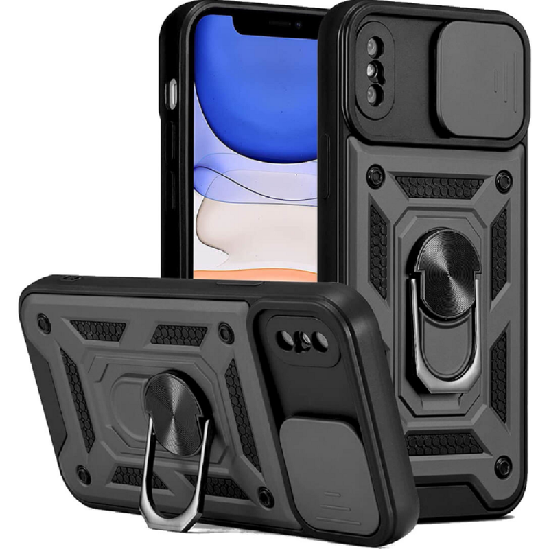 BODYCELL Θήκη Apple iPhone XS Max - Bodycell Armor Slide - Μαύρο