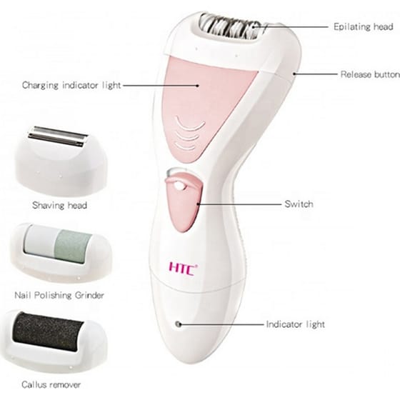 Αποτριχωτική Μηχανή Σώματος/Μπικίνι HTC HL-026 WET & DRY Ροζ image 2