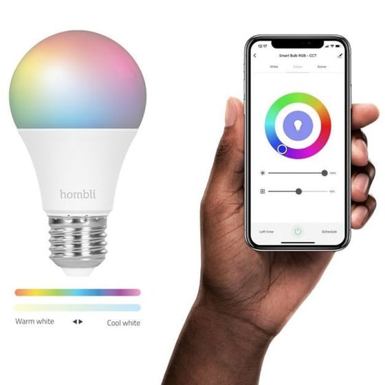 Έξυπνη Λάμπα Hombli Smart E27 9W RGB 2 Τμχ - RGB/Ρυθμιζόμενο Λευκό image 3