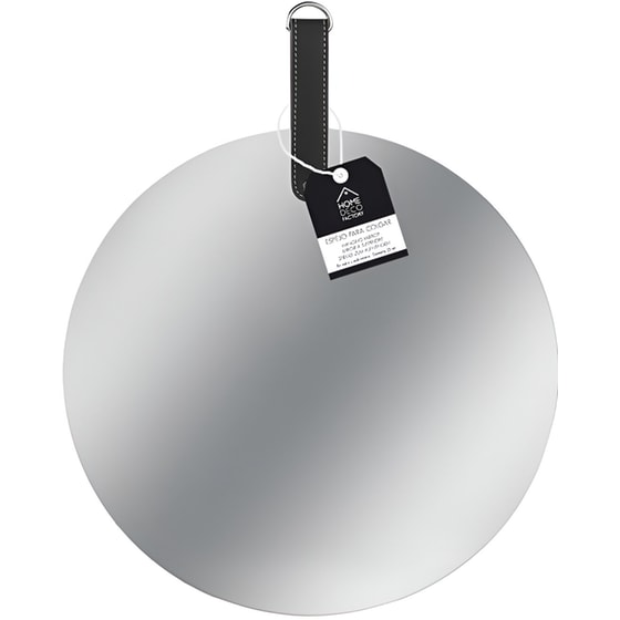 Διακοσμητικός Καθρέπτης Home Deco Factory Φ35 cm - Ασημί image 1