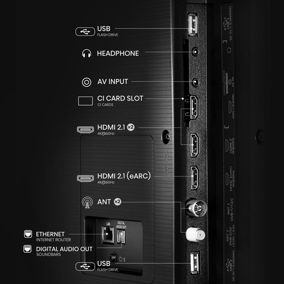 Hisense LED 85" 4K Smart Τηλεόραση 85A6Q image 5