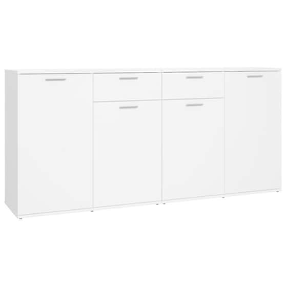 Vidaxl Μπουφές Λευκός 160 X 36 X 75 Εκ. Από Μοριοσανίδα (2x805770) image 2
