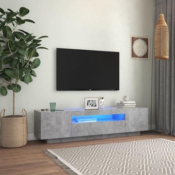 Έπιπλο Τηλεόρασης VidaXL από Μοριοσανίδα 160x35x40cm - Γκρι image 1