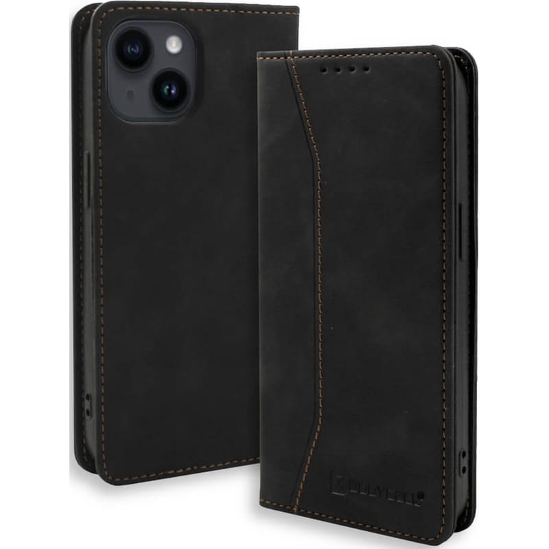 Θήκη Apple iPhone 15 - Bodycell Wallet Case - Black