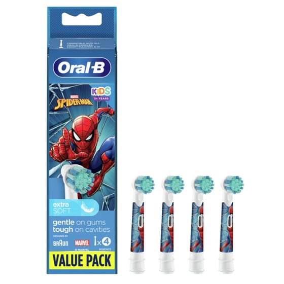 Ανταλλακτικές Κεφαλές ORAL-B Παιδικό Spiderman Σετ 4 Τεμ image 1