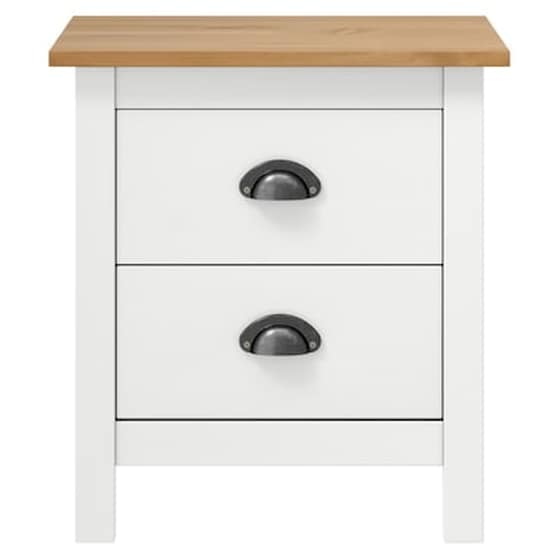 Vidaxl Κομοδίνα Hill Range 2 Τεμ Λευκά 46x35x49,5 Εκ Μασίφ Ξύλο Πεύκου image 4