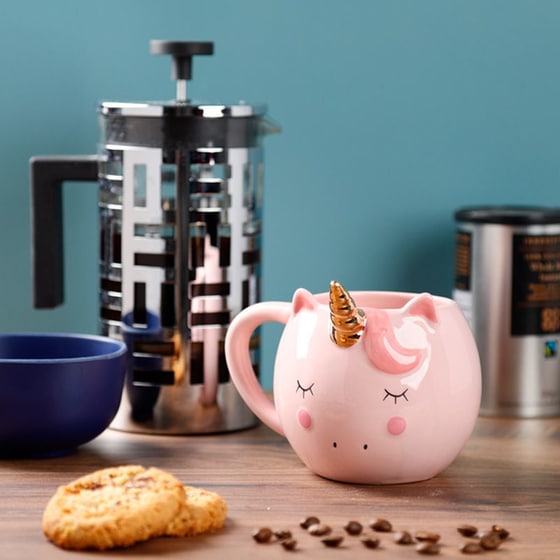 Κούπα Puckator Rainbow Unicorn Κεραμική 560 ml - Ροζ/Λευκή image 9